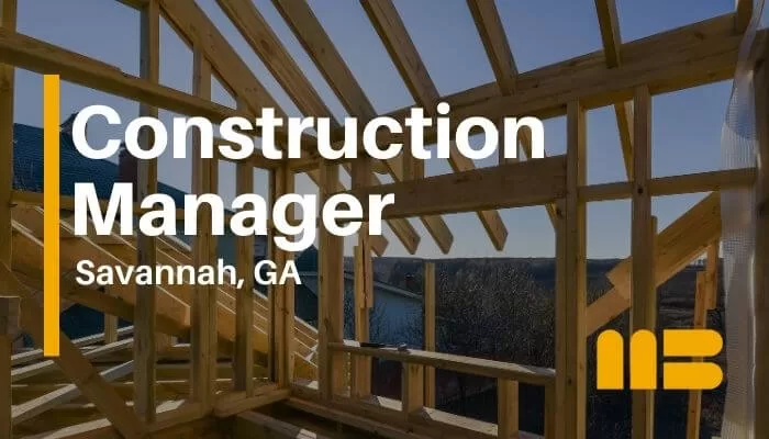 Construction Manager Job Opening in Savanna, GA