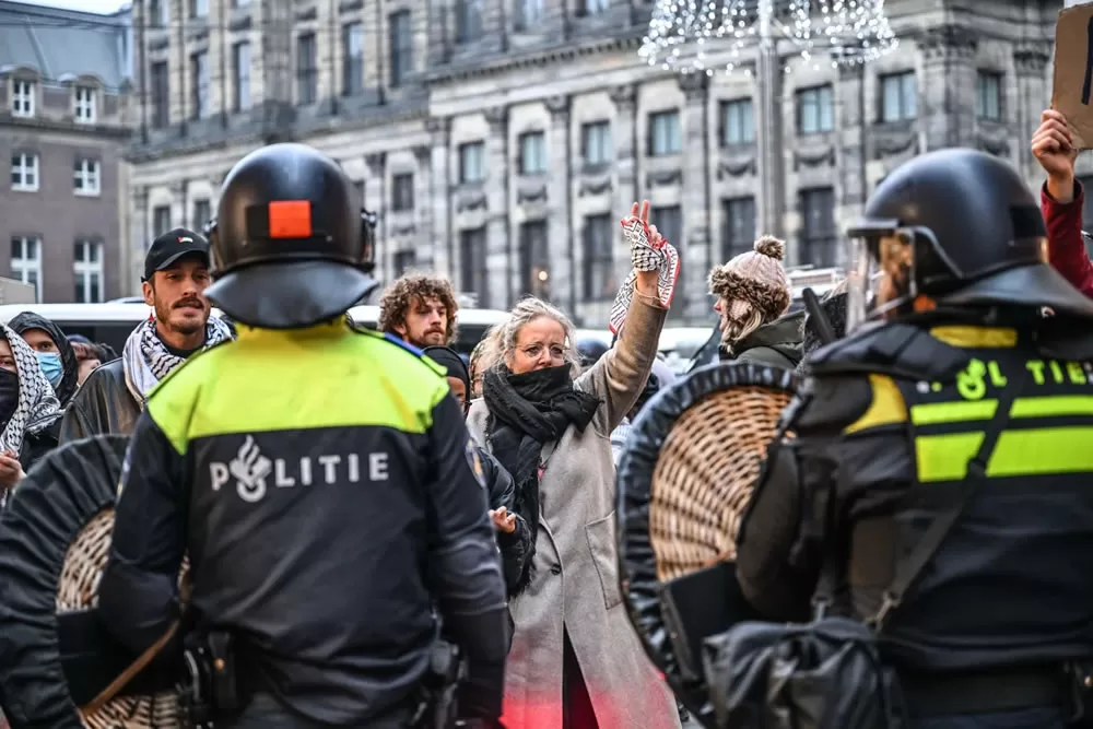 Pro-Palestinian protesters detained after defying Amsterdam ban | Israel-Palestine conflict News